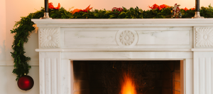 Limestone Company Fireplace Frame and Decor