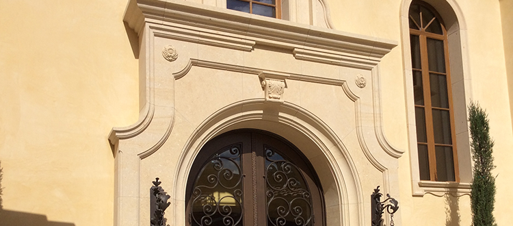 Limestone Company Front Door Archway