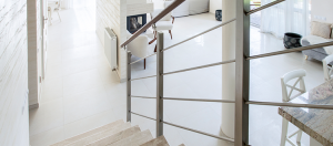 Limestone Staircase and Limestone Flooring