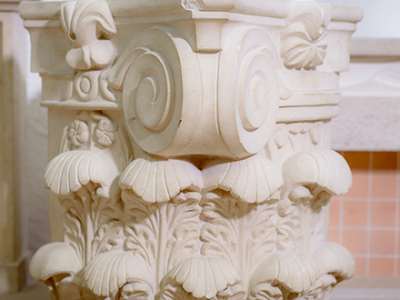 Decorative Limestone Column